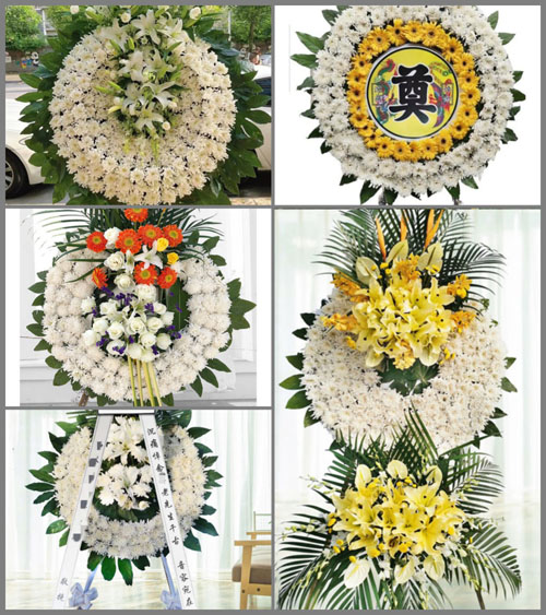 山东青岛平度市大泽山镇任王庄村花圈速递